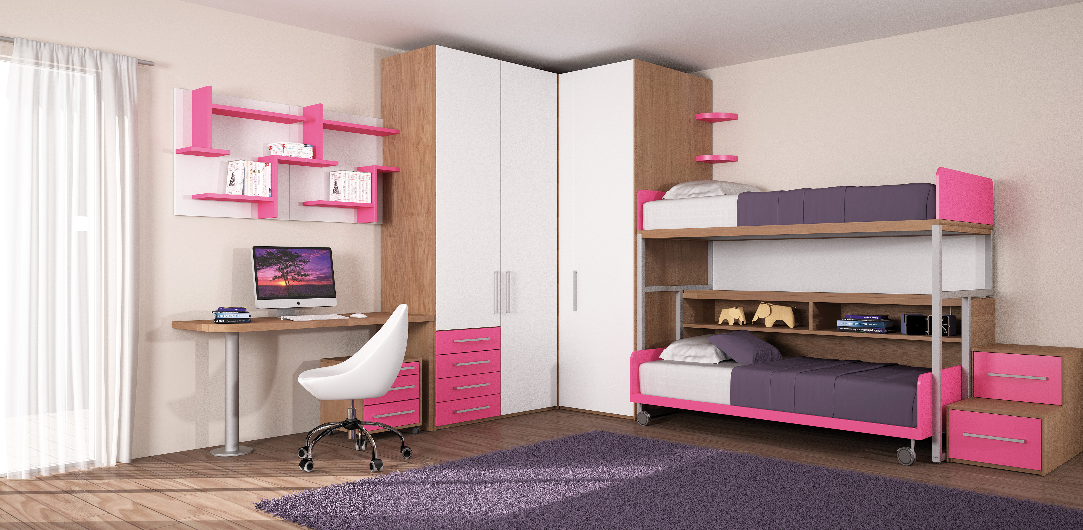 Camerette Per Bambini Con Letto A Castello.Badroom Camerette Per Ragazzi E Bambini